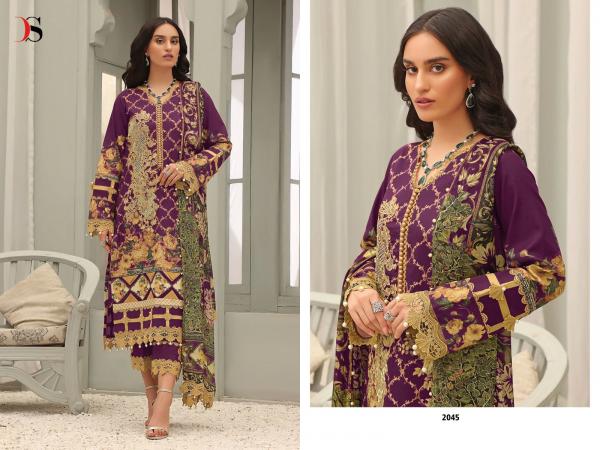 Deepsy Firdous Queens Court 3 Cotton Designer Pakistani Suit Collection